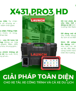 LAUNCH X431 PRO3 HD - Máy chuẩn đoán đa năng Chuyên dụng cho xe tải/xe công trình
