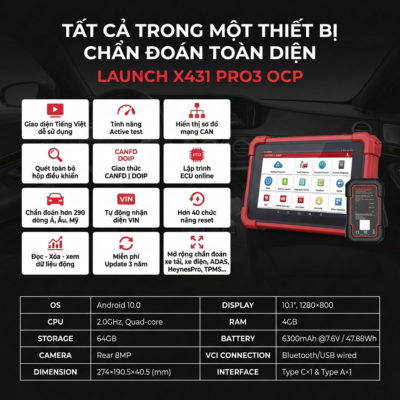 Launch X431 PRO3 OCP