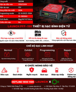 Thiết bị sạc bình cung cấp điện ô tô LAUNCH PFP-150